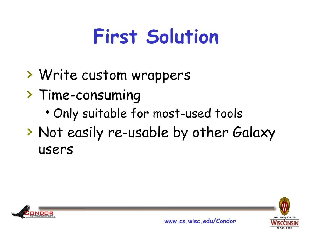 first solution