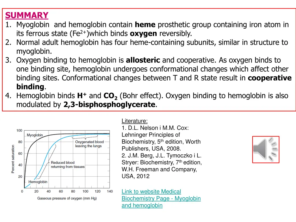 summary 1 myoglobin and hemoglobin contain heme