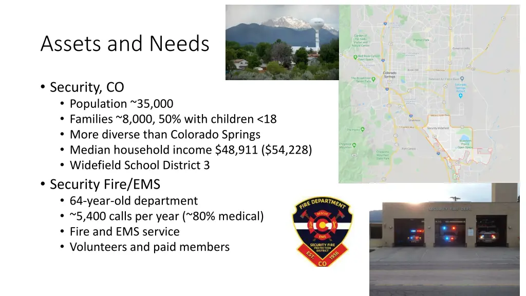 assets and needs