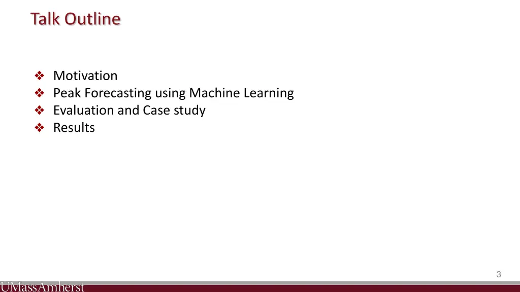talk outline