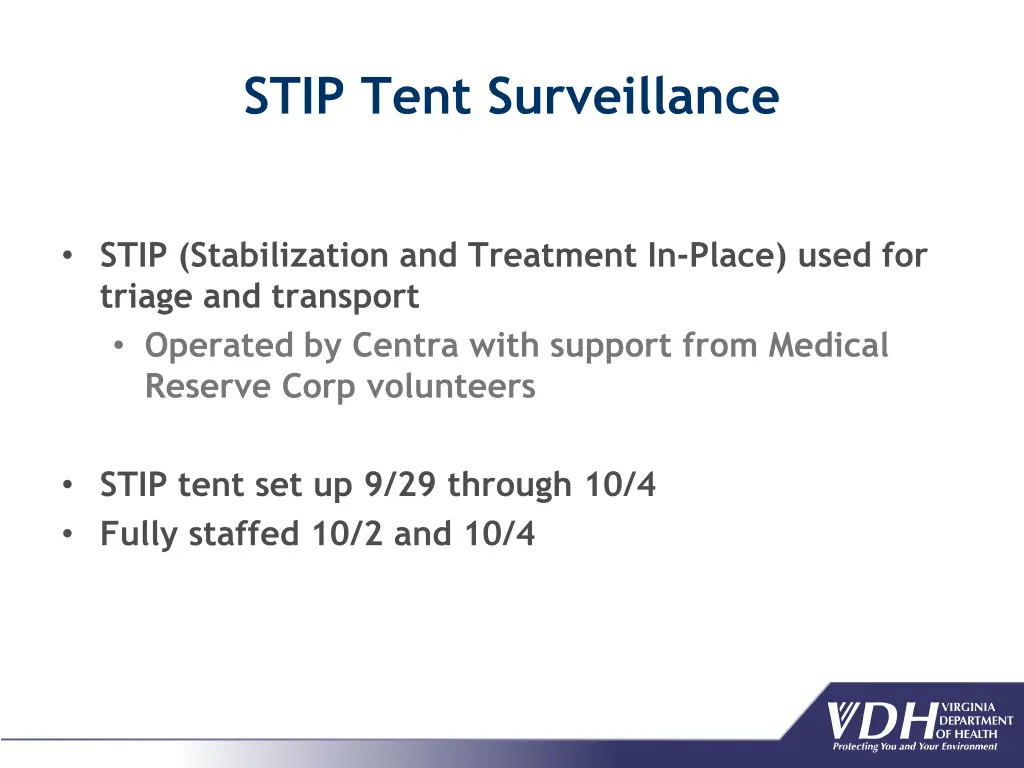 stip tent surveillance