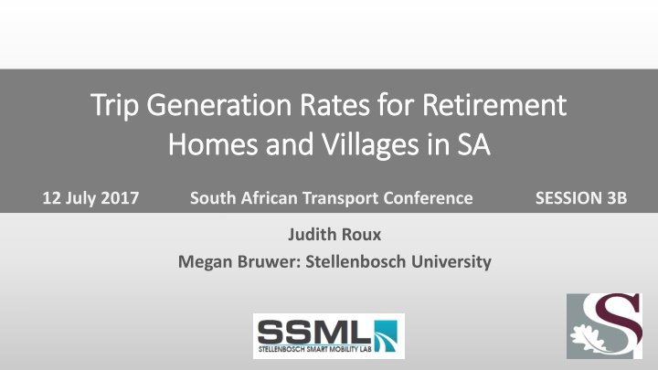 trip generation rates for retirement trip
