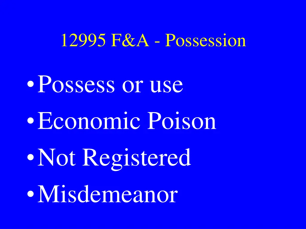 12995 f a possession