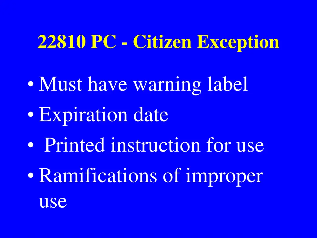 22810 pc citizen exception 4