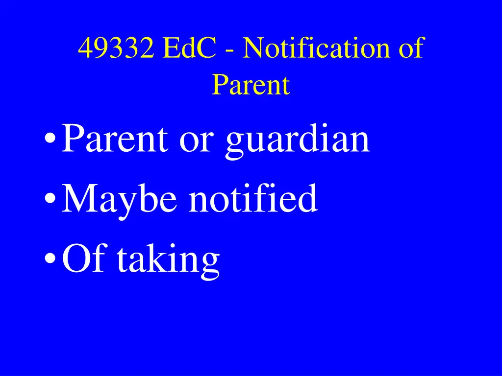 49332 edc notification of parent parent