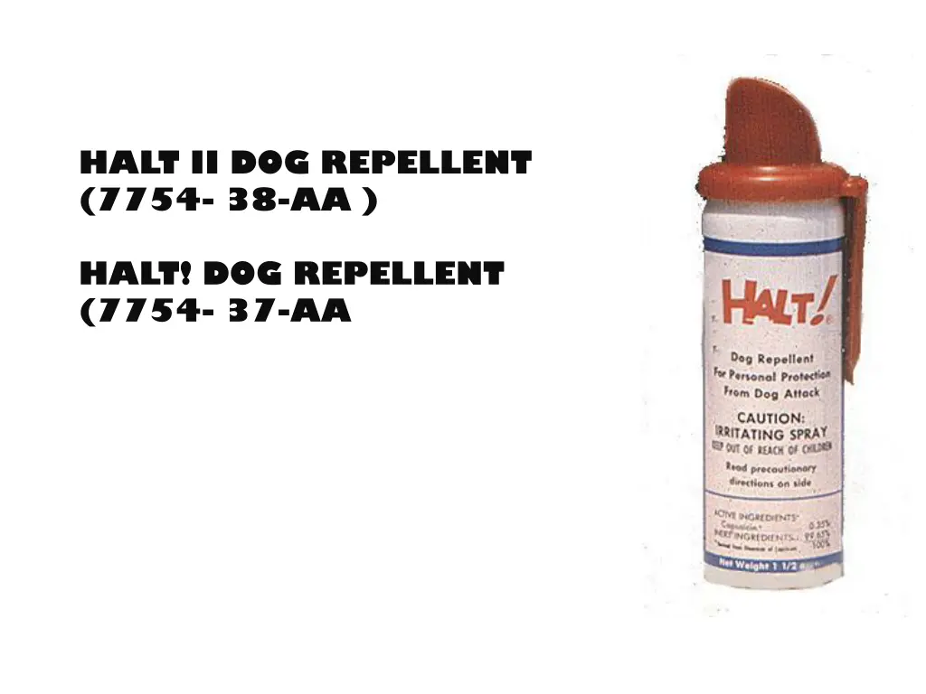 halt ii dog repellent 7754 38 aa