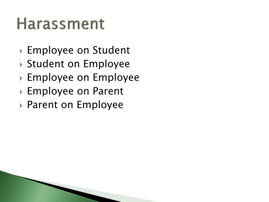employee on student student on employee employee