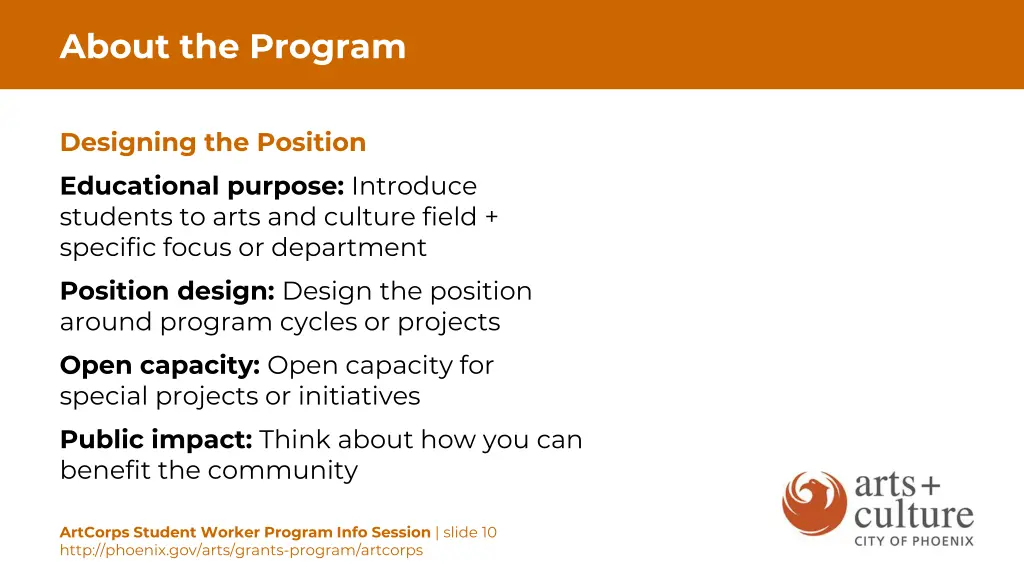 about the program 1