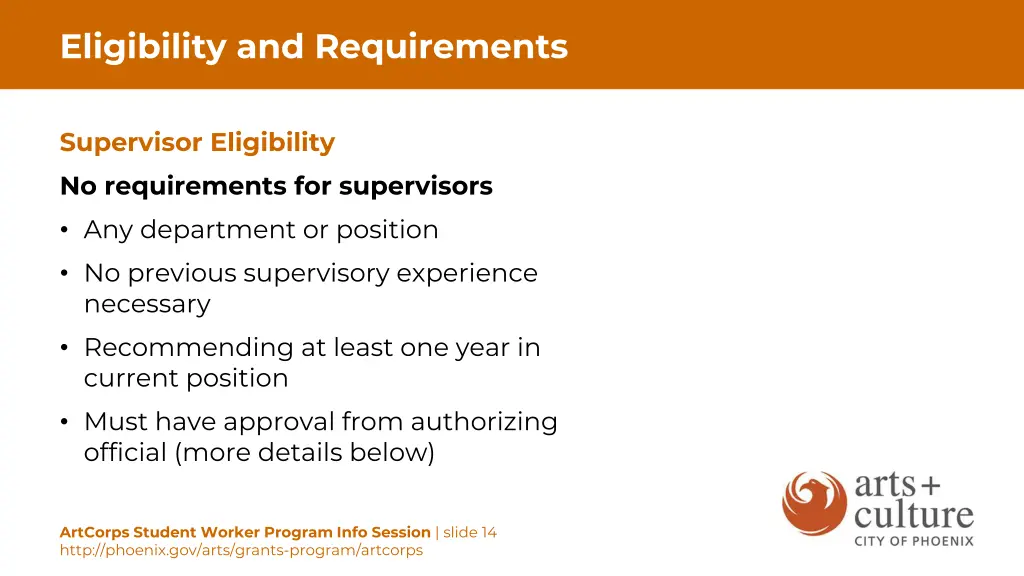 eligibility and requirements 2