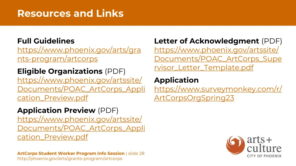 resources and links