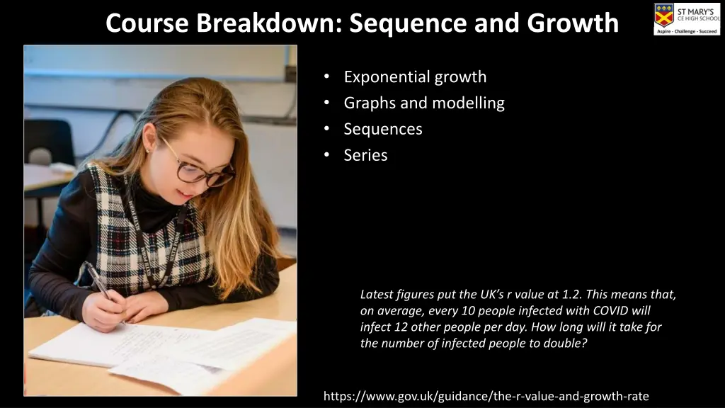 course breakdown sequence and growth