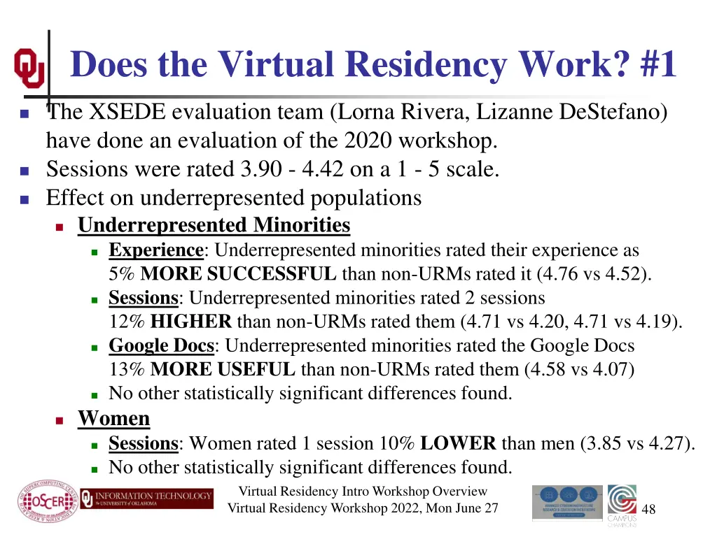 does the virtual residency work 1