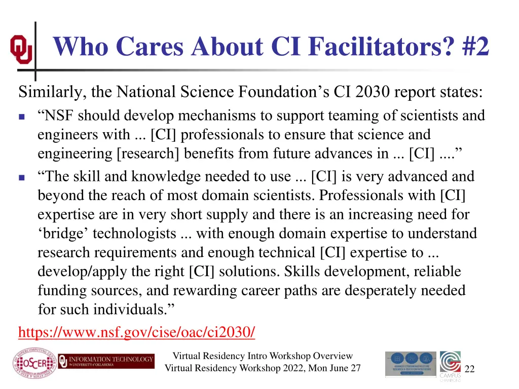 who cares about ci facilitators 2