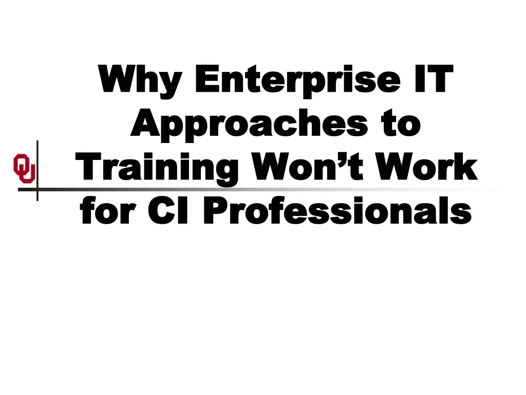 why enterprise it why enterprise it approaches