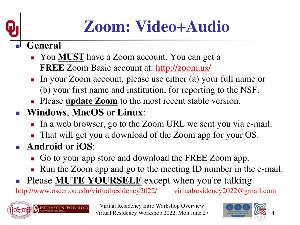 zoom video audio
