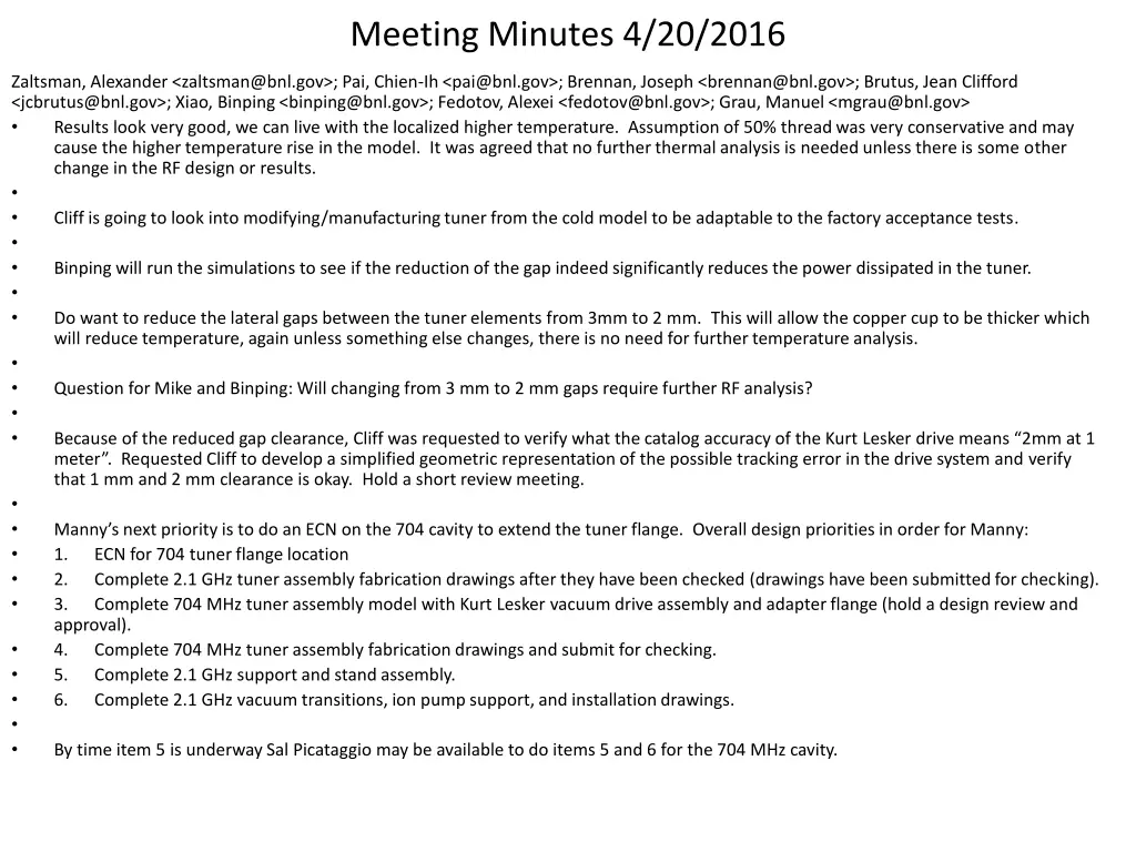 meeting minutes 4 20 2016