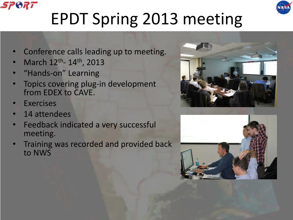 epdt spring 2013 meeting