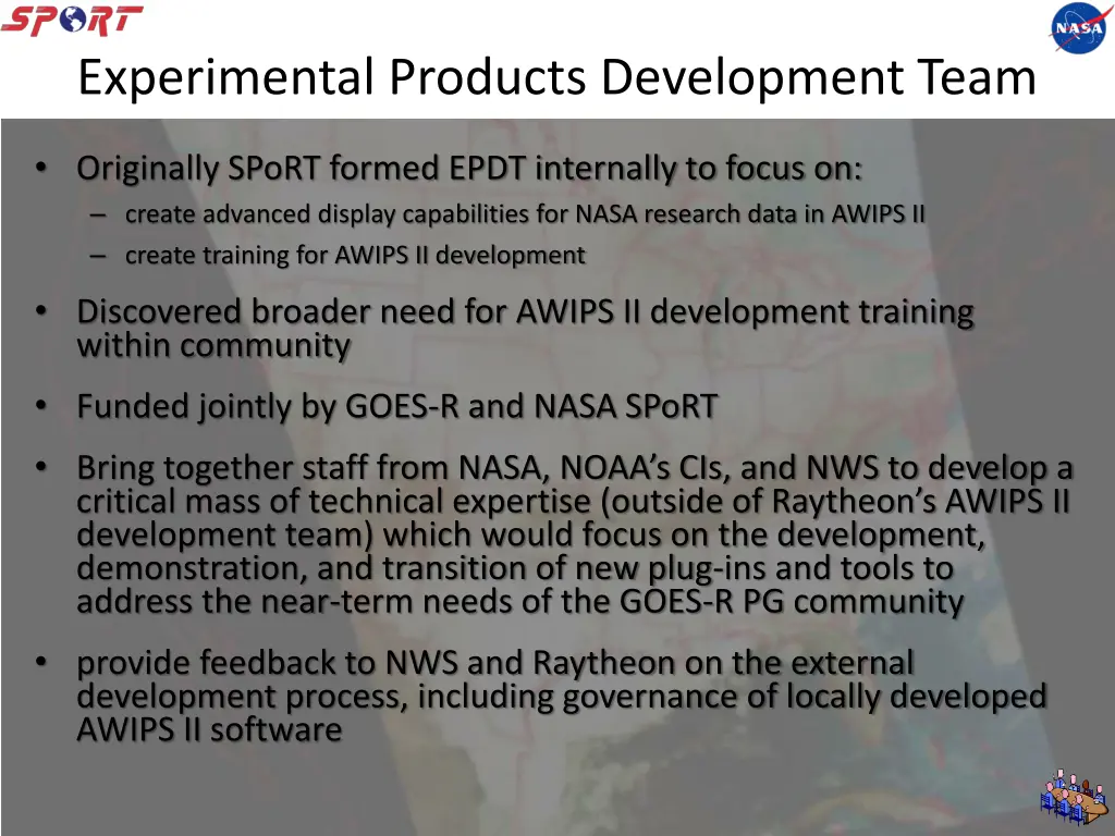 experimental products development team