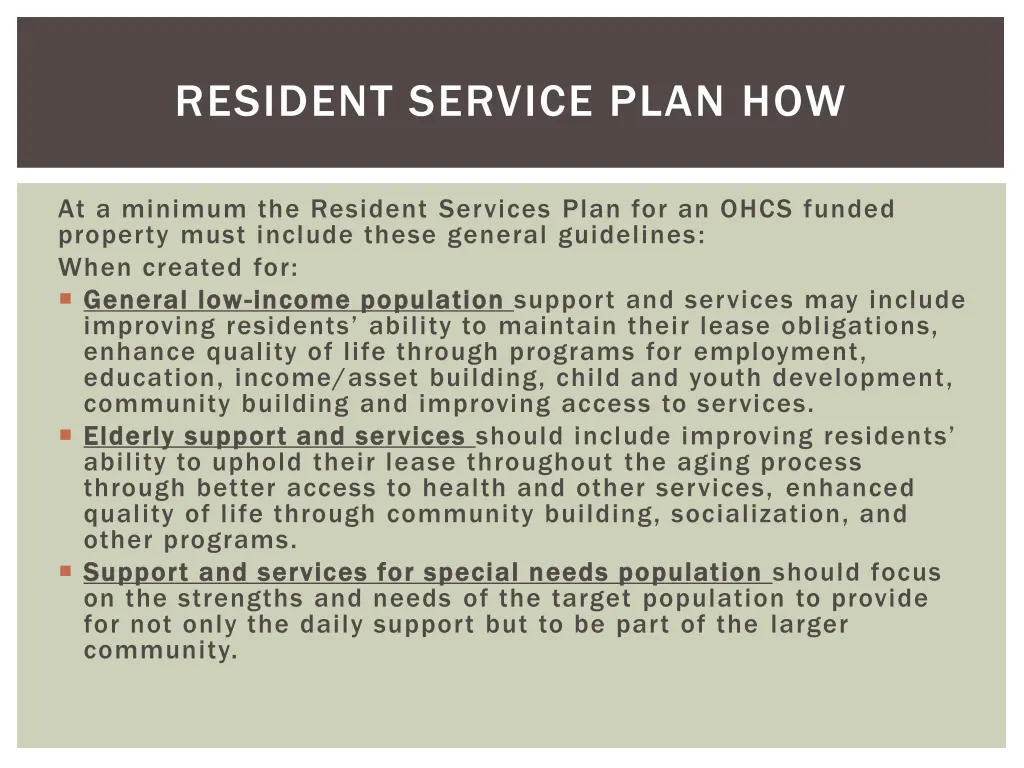 resident service plan how 1