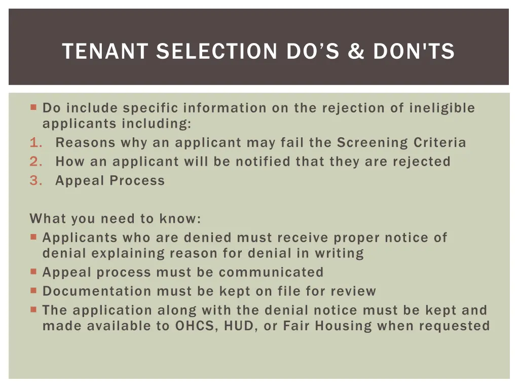 tenant selection do s don ts 3
