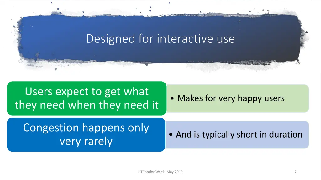designed for interactive use