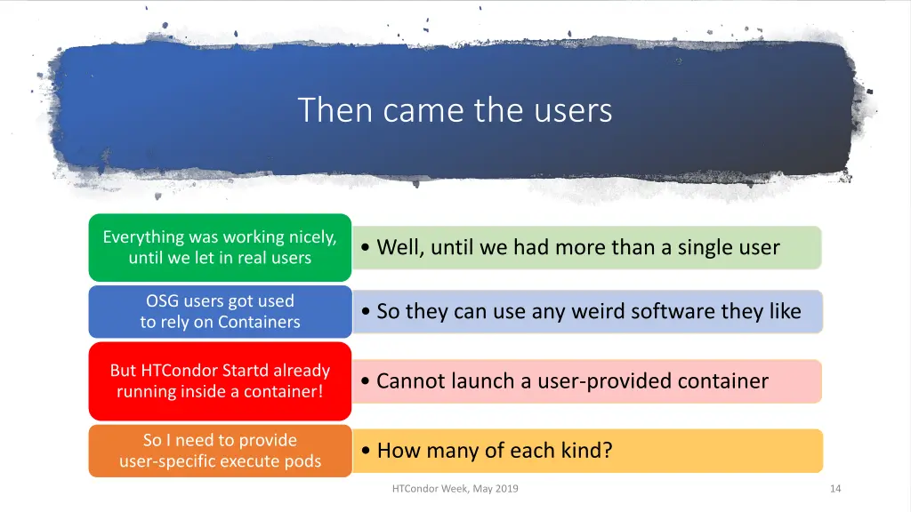 then came the users 1