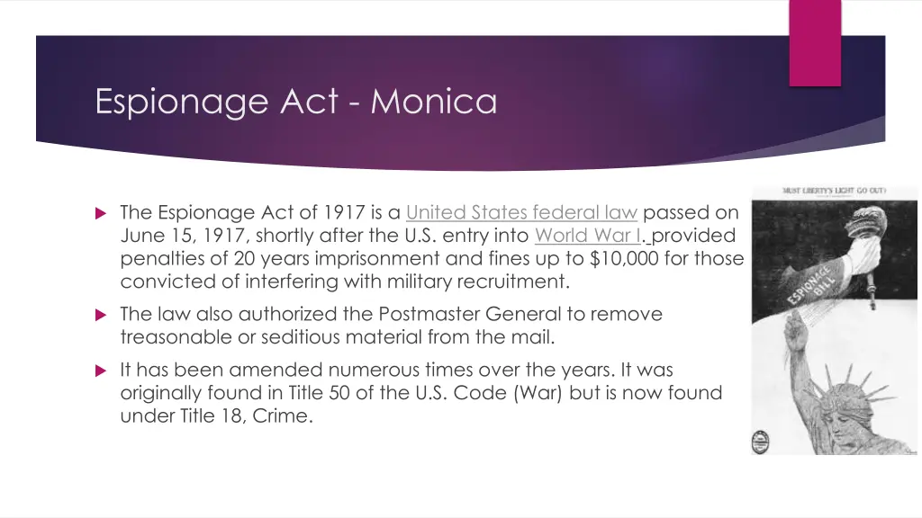 espionage act monica