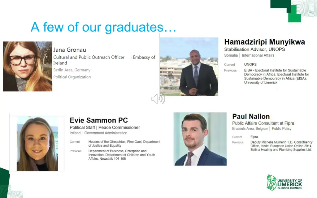 a few of our graduates