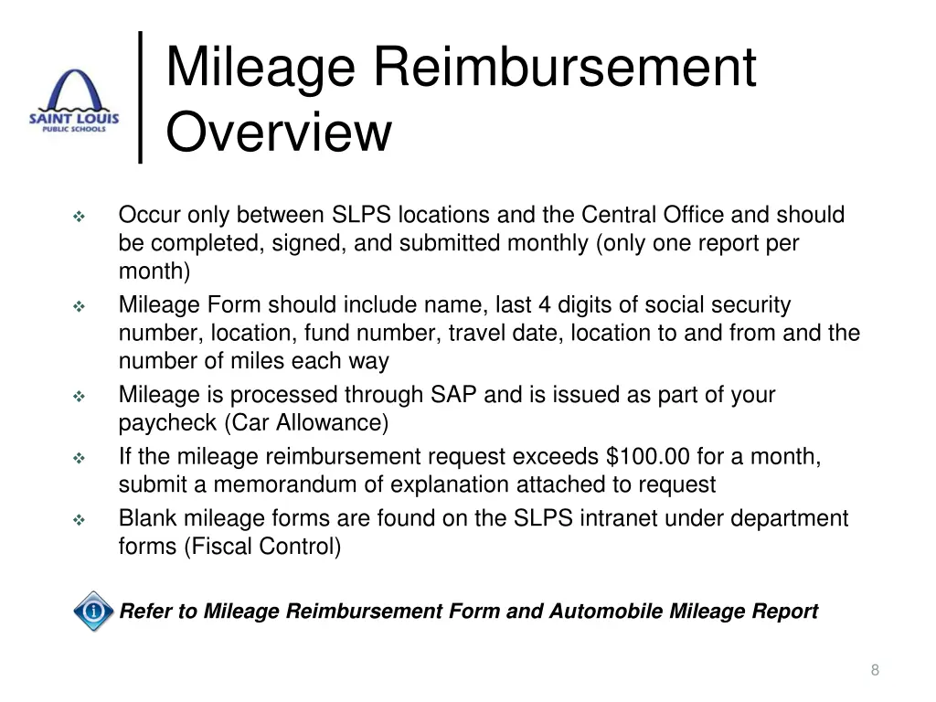 mileage reimbursement overview