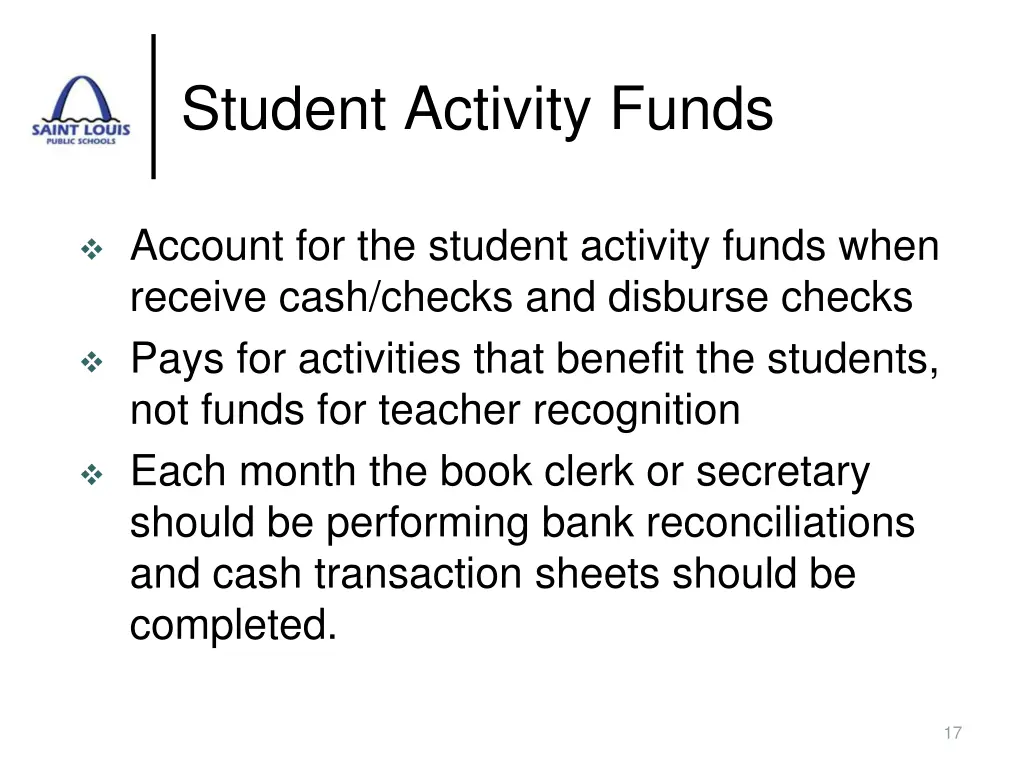 student activity funds