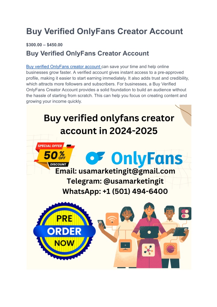 buy verified onlyfans creator account