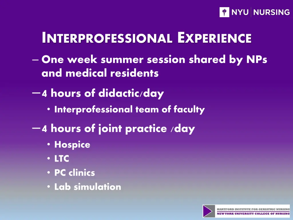 i nterprofessional e xperience one week summer