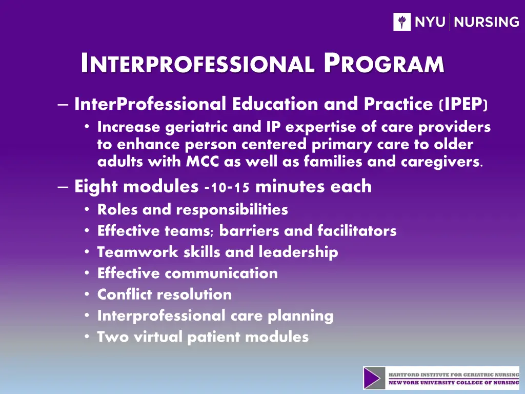 i nterprofessional p rogram