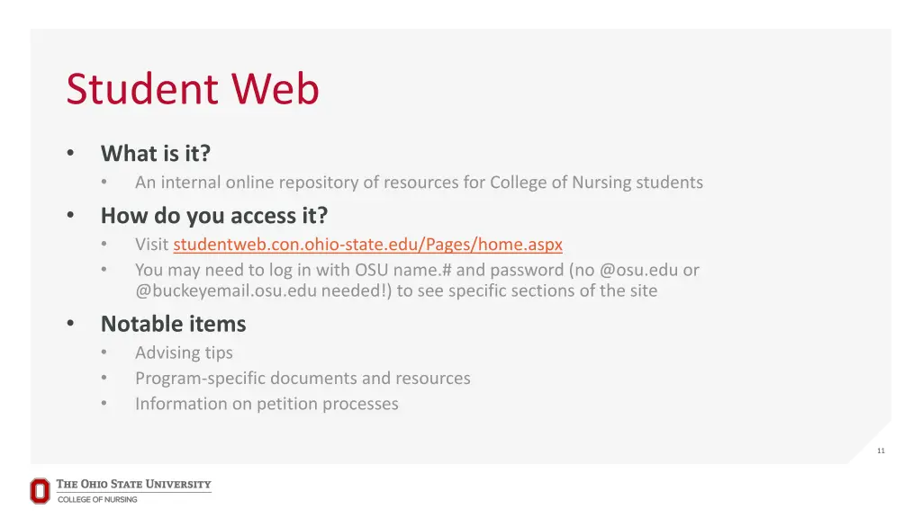 student web