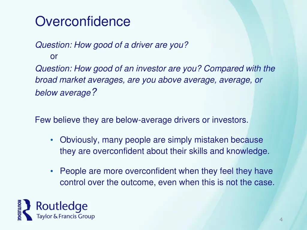 overconfidence 1