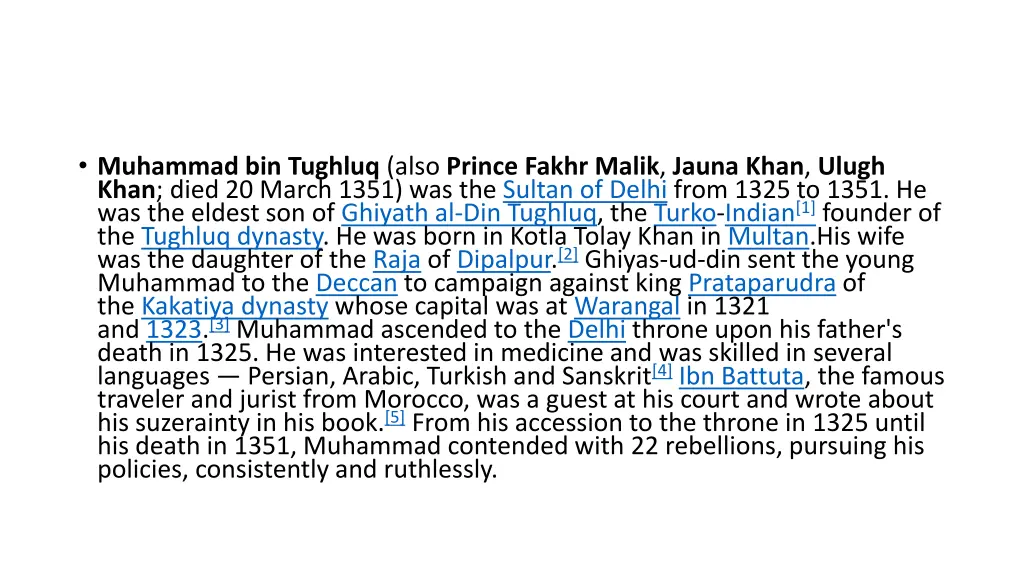 muhammad bin tughluq also prince fakhr malik