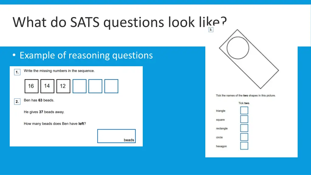what do sats questions look like 1