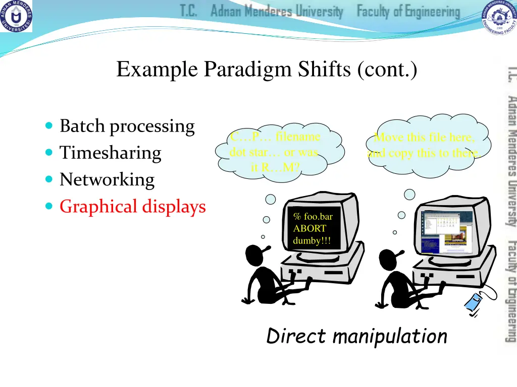 example paradigm shifts cont 1