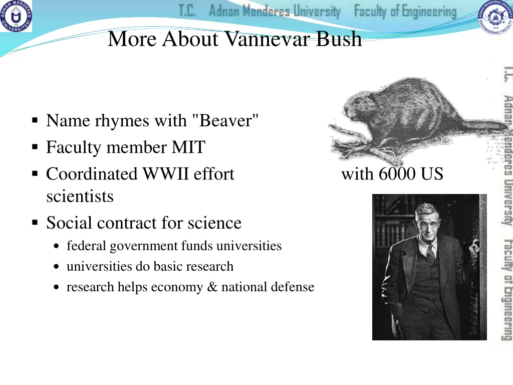 more about vannevar bush