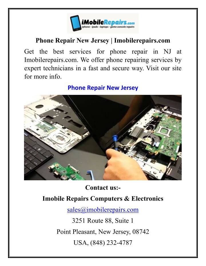 phone repair new jersey imobilerepairs com