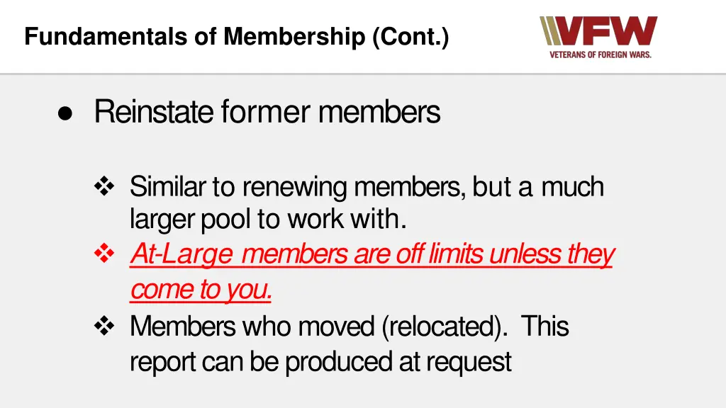 fundamentals of membership cont 1