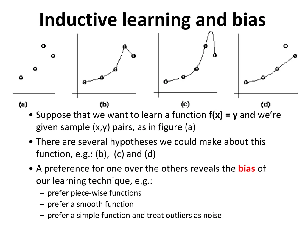 inductive learning and bias