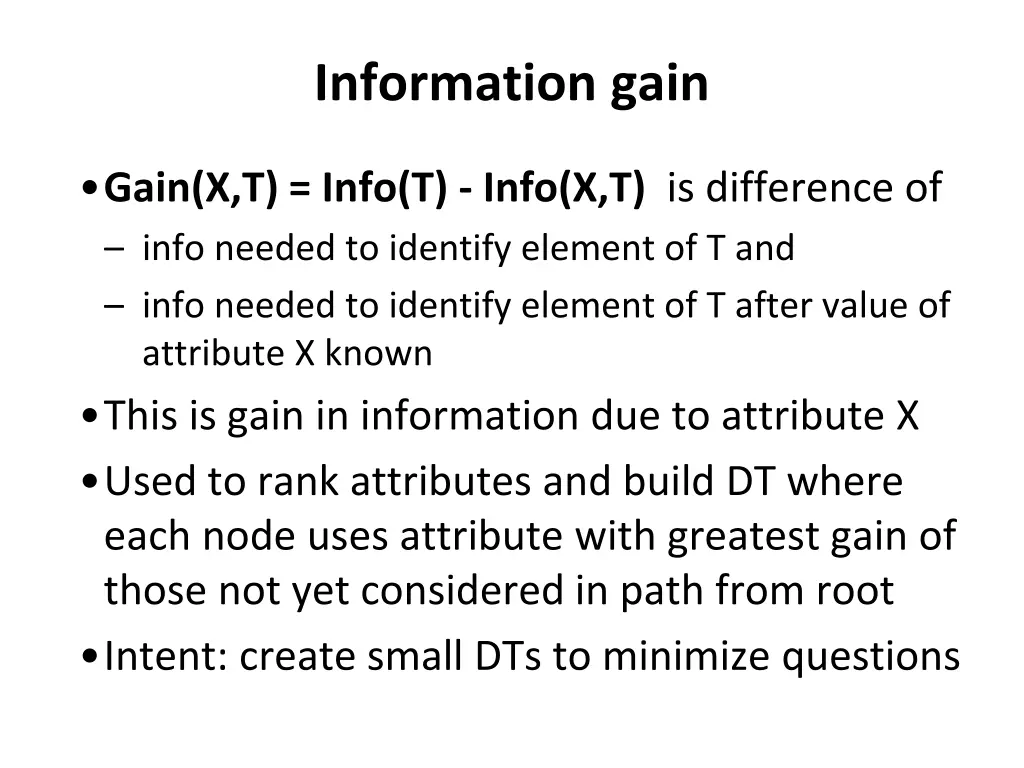 information gain
