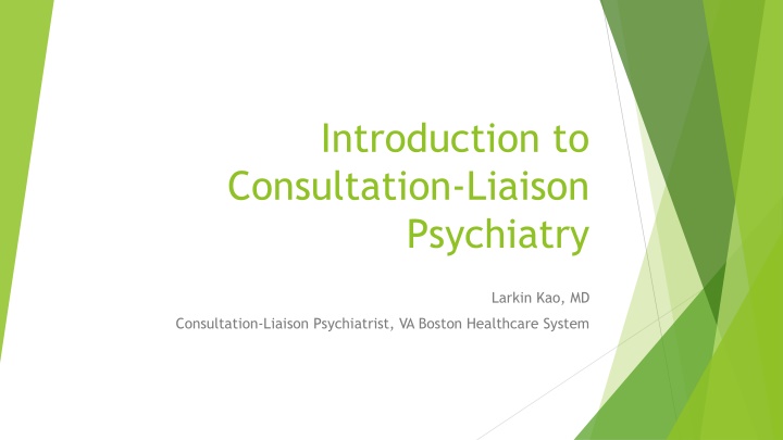 introduction to consultation liaison psychiatry