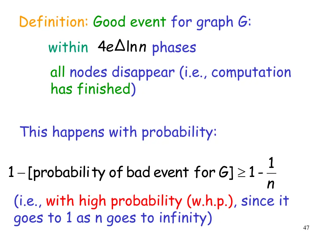 definition good event for graph g ed ln 4