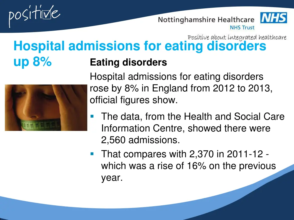 hospital admissions for eating disorders