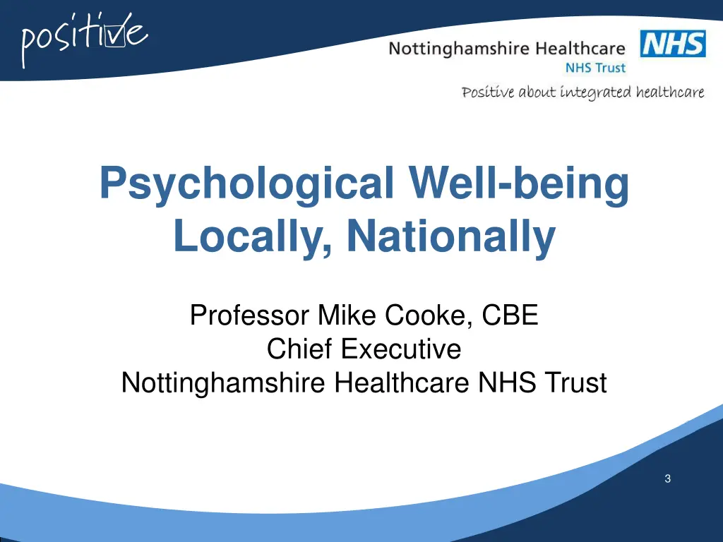 psychological well being locally nationally