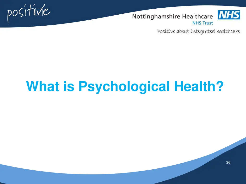 what is psychological health