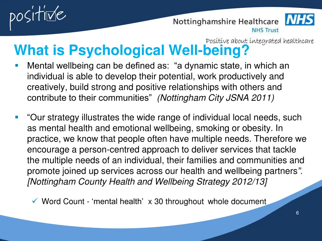 what is psychological well being mental wellbeing