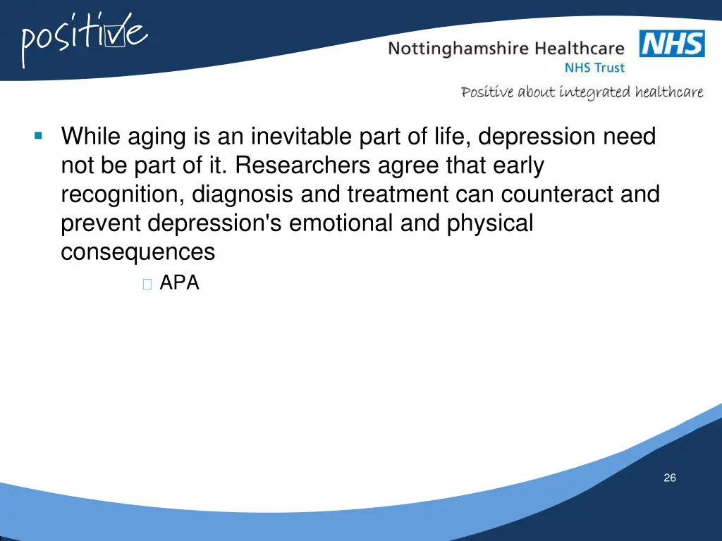 while aging is an inevitable part of life